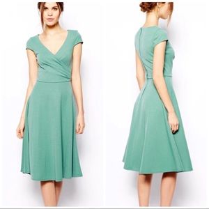 ASOS Turquoise Vintage 50’s Style Midi Dress
